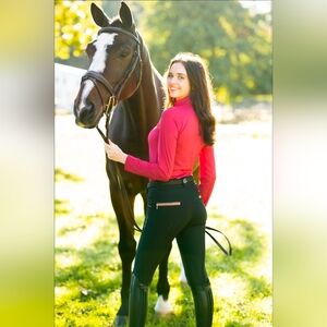 KL Select Gabrielle 28R KP Black/Cognac Riding Breeches